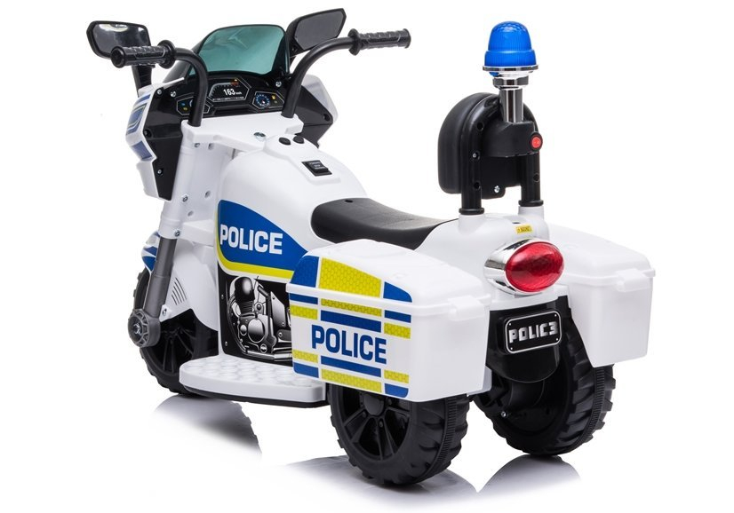 Motocicleta electrica politie TR1912 Alba 6V pentru copii, 2 ani+ [4]