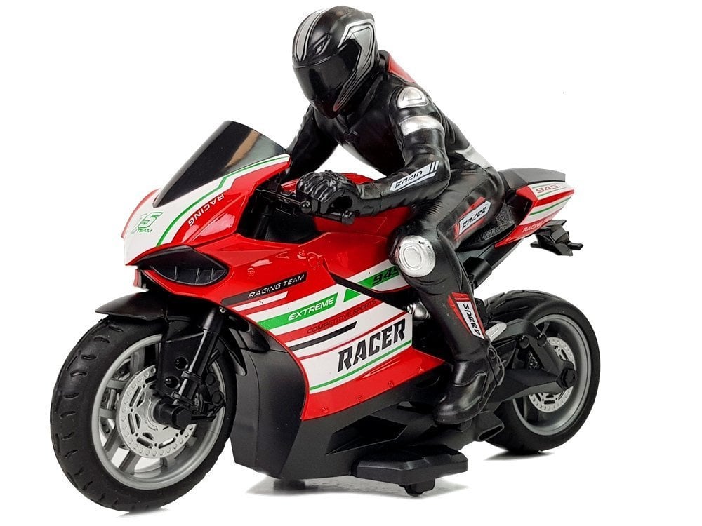 Motocicleta Sport cu Telecomanda 2.4G Racer Raza 35 m Rosie 1:10 [3]
