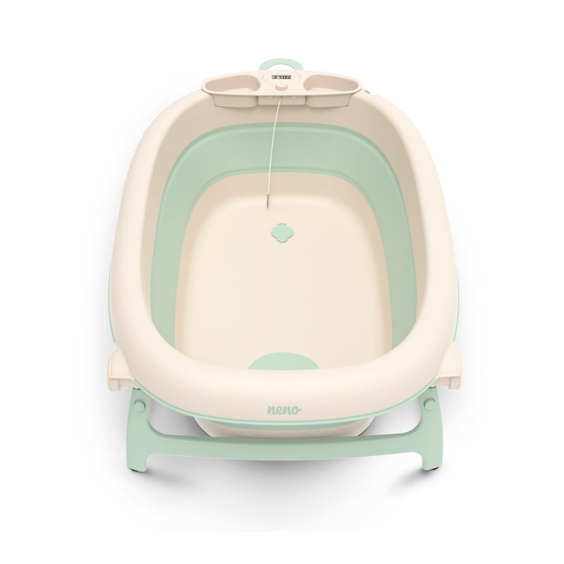 Cadita pliabila bebelusi cu termometru si suport – Neno Lucy [5]