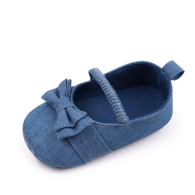 Pantofiori albastru denim pentru bebelusi [6]