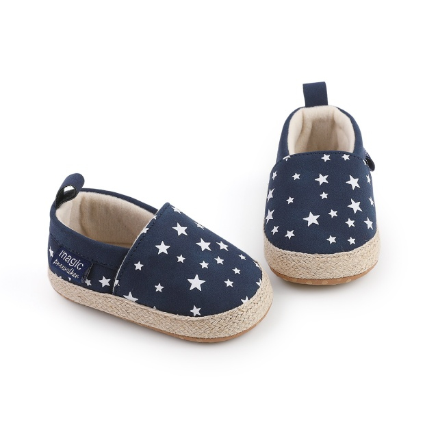 Pantofiori bleumarin tip mocasini cu stelute [4]