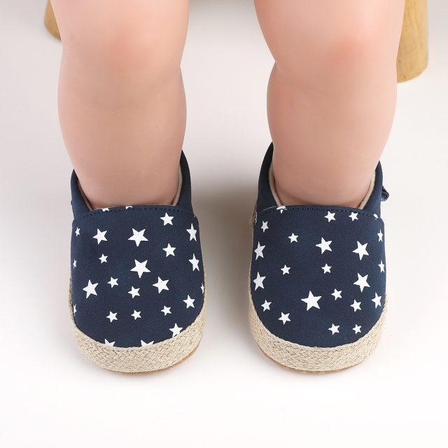 Pantofiori bleumarin tip mocasini cu stelute [10]