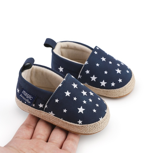 Pantofiori bleumarin tip mocasini cu stelute [5]