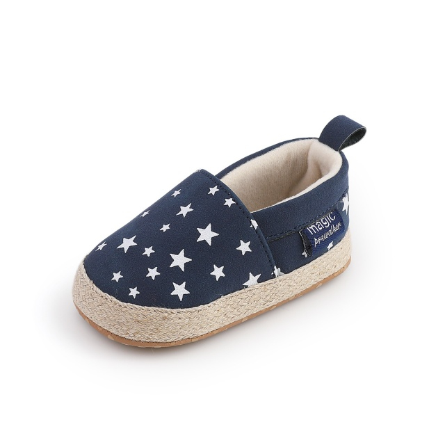 Pantofiori bleumarin tip mocasini cu stelute [8]