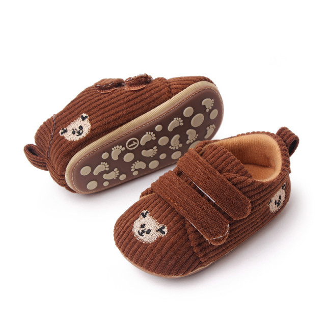 Pantofiori maro din reiat - Teddy [1]