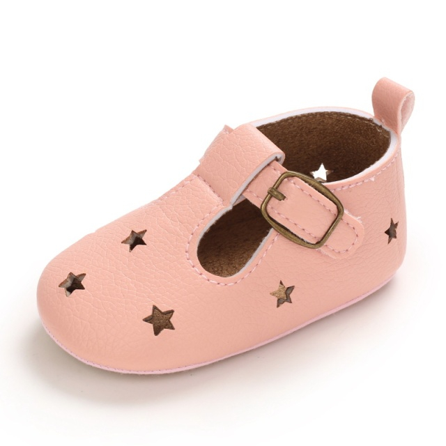 Pantofiori roz cu stelute decupate [6]
