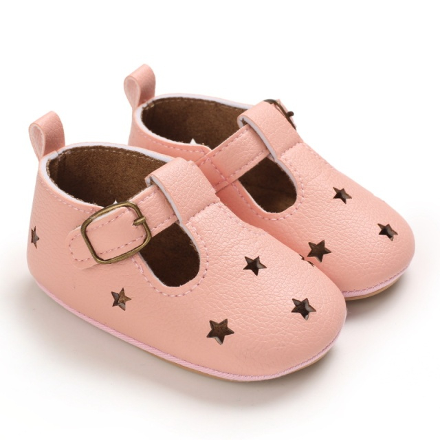 Pantofiori roz cu stelute decupate [4]