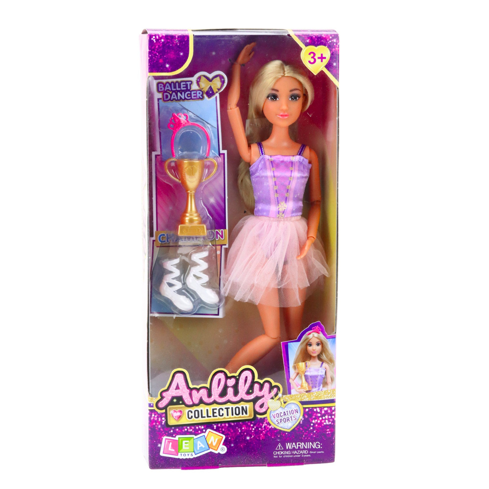 Papusa Anlily Balerina in Rochie – eleganta si articulații mobile [3]