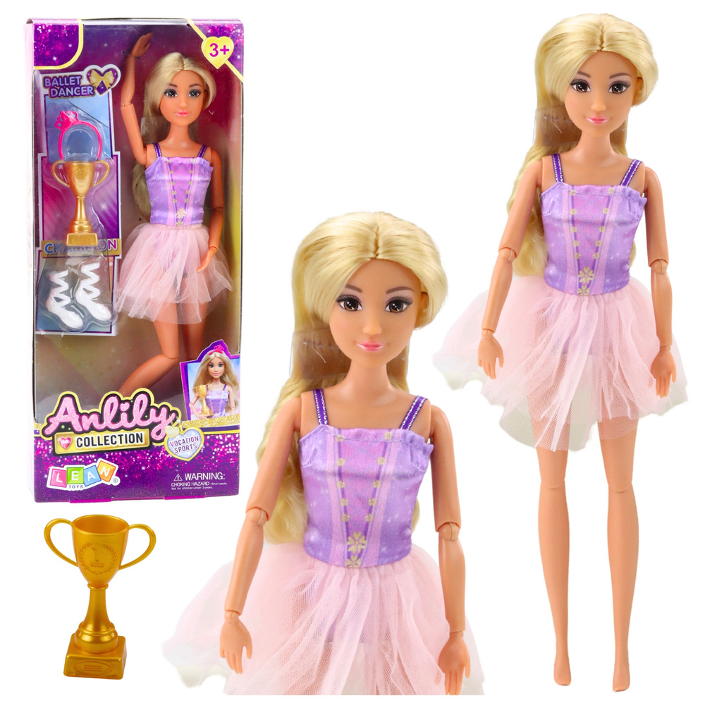 Papusa Anlily Balerina in Rochie – eleganta si articulații mobile [1]