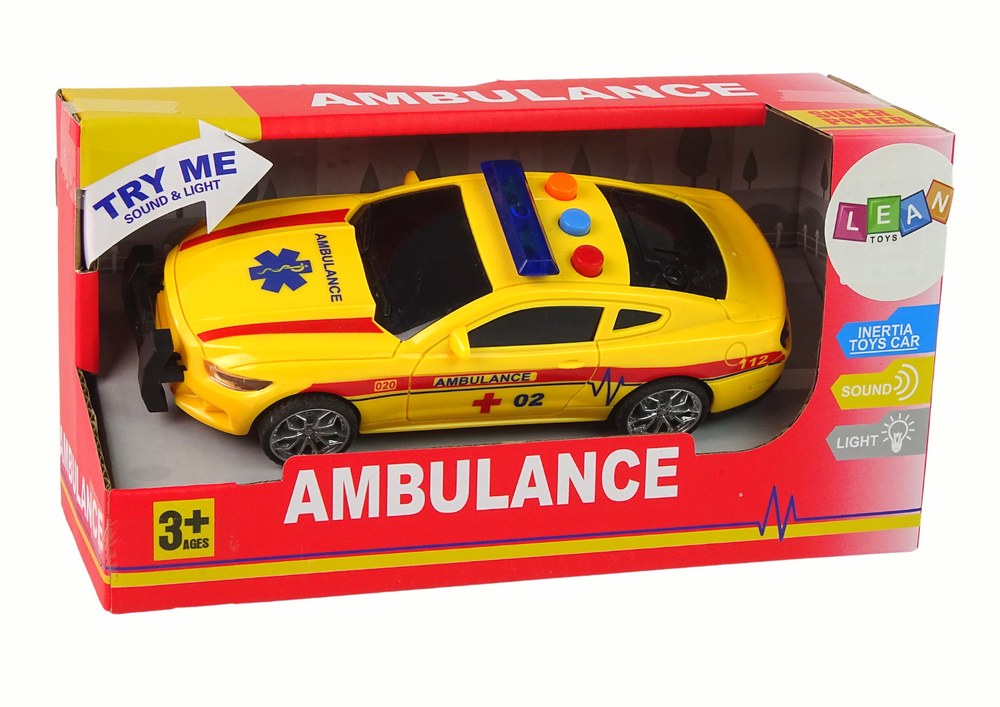 masina-sport-ambulanta-galbena-lumini-sunete-Bebelul [4]