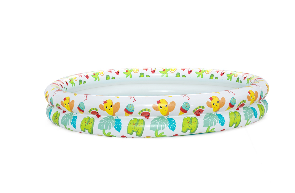 Piscina 3 in 1 cu minge si inel gonflabil 122 x 20 cm Bestway 51124 [7]