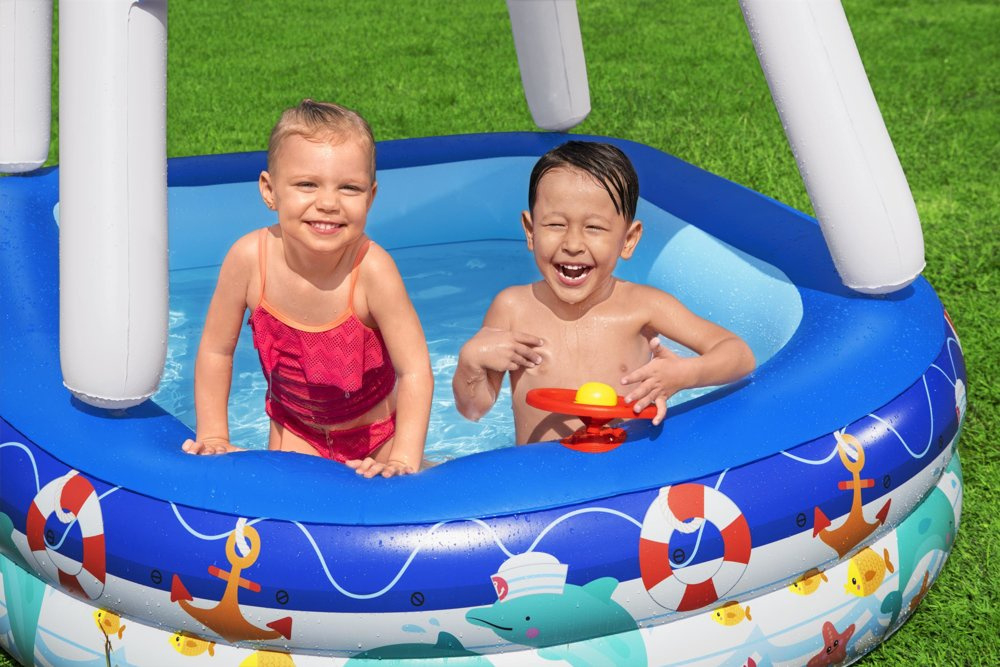 Piscina gonflabila cu acoperis 213 x 155 x 132 cm Bestway 54370 [2]