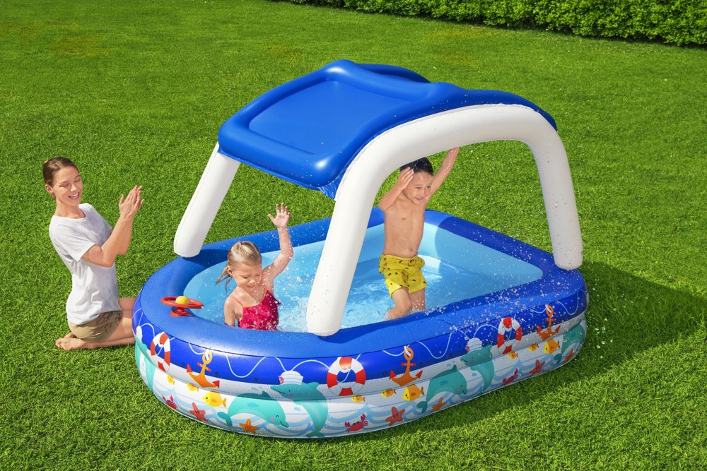 Piscina gonflabila cu acoperis 213 x 155 x 132 cm Bestway 54370 [3]