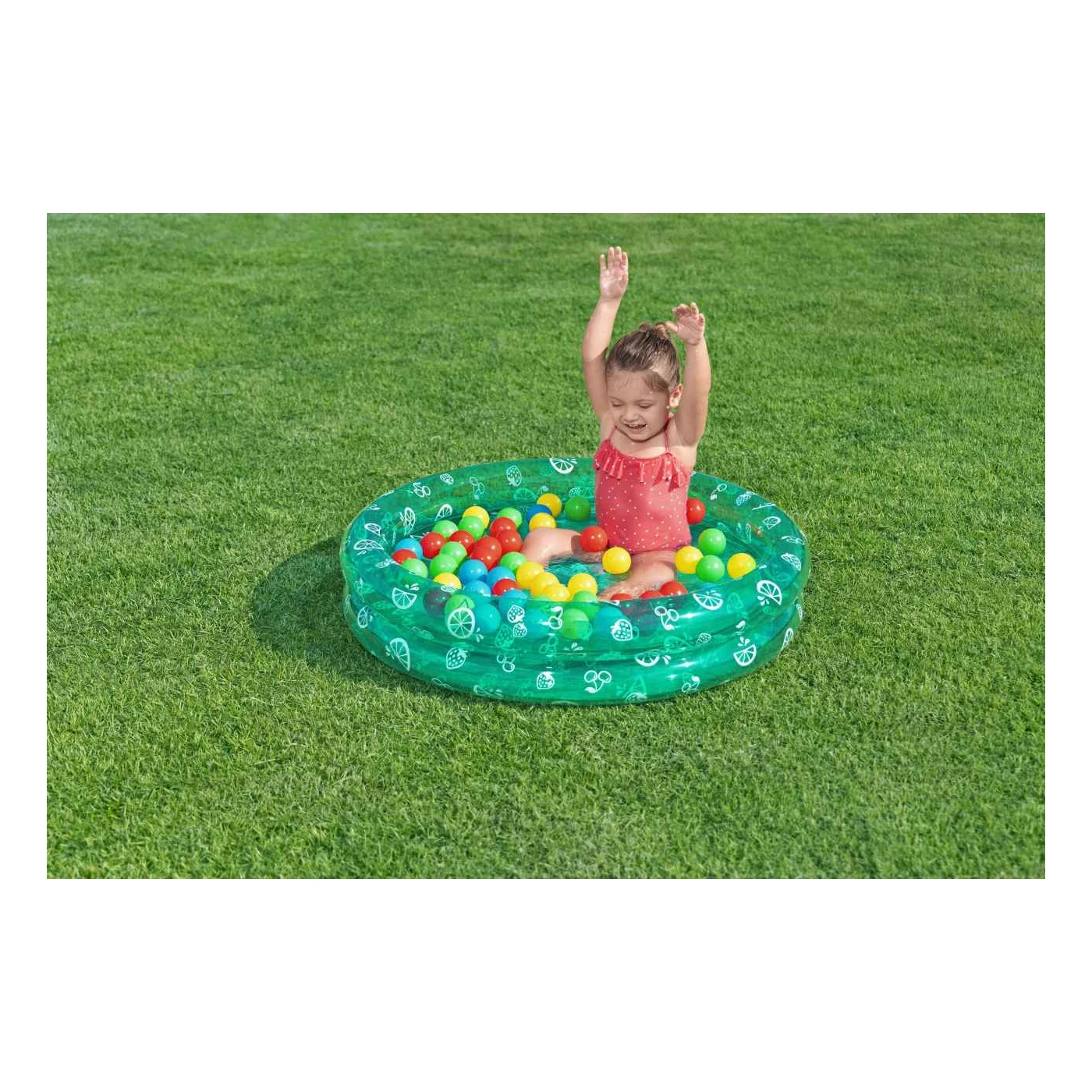 Piscină gonflabilă 2 în 1 Bestway cu bile colorate pentru copii mici [8]