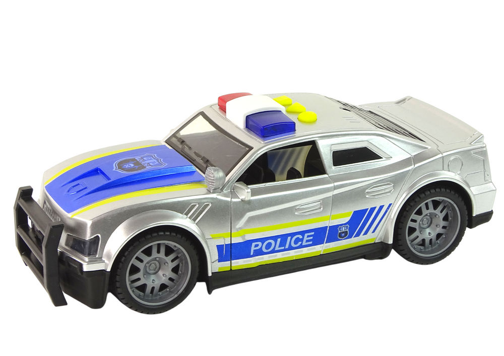 Police Car 1:14 Silver cu Lumini si Sunete [5]