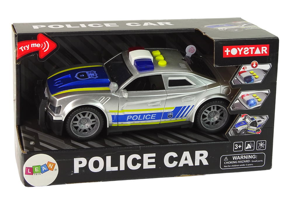 Police Car 1:14 Silver cu Lumini si Sunete [6]