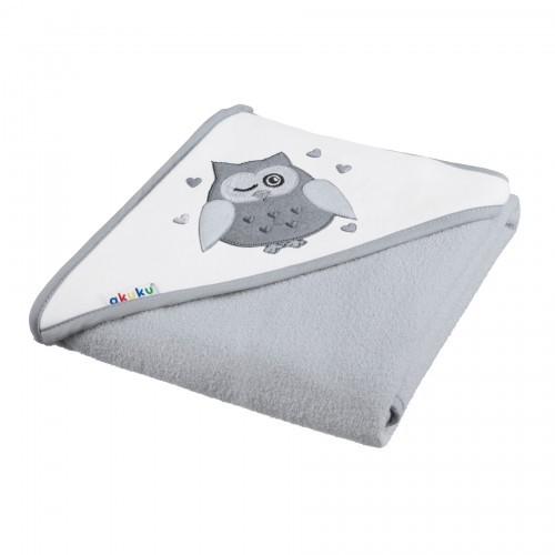 Prosop pentru bebelusi cu gluga OWL GREY [1]
