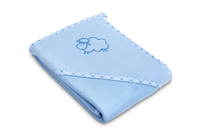 Prosop de baie cu gluga, pentru bebelusi 100% bumbac, Sensillo [5]