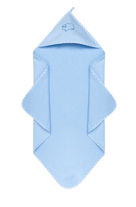 Prosop de baie cu gluga, pentru bebelusi 100% bumbac, Sensillo [4]