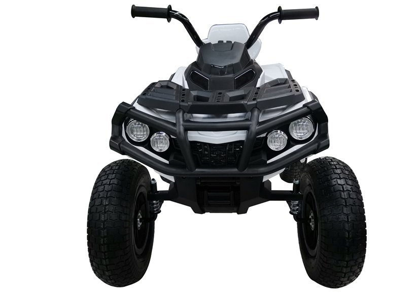 ATV Electric BDM0906, Alb, Roți Cauciuc, 12V 7Ah, Piele Ecologică [3]