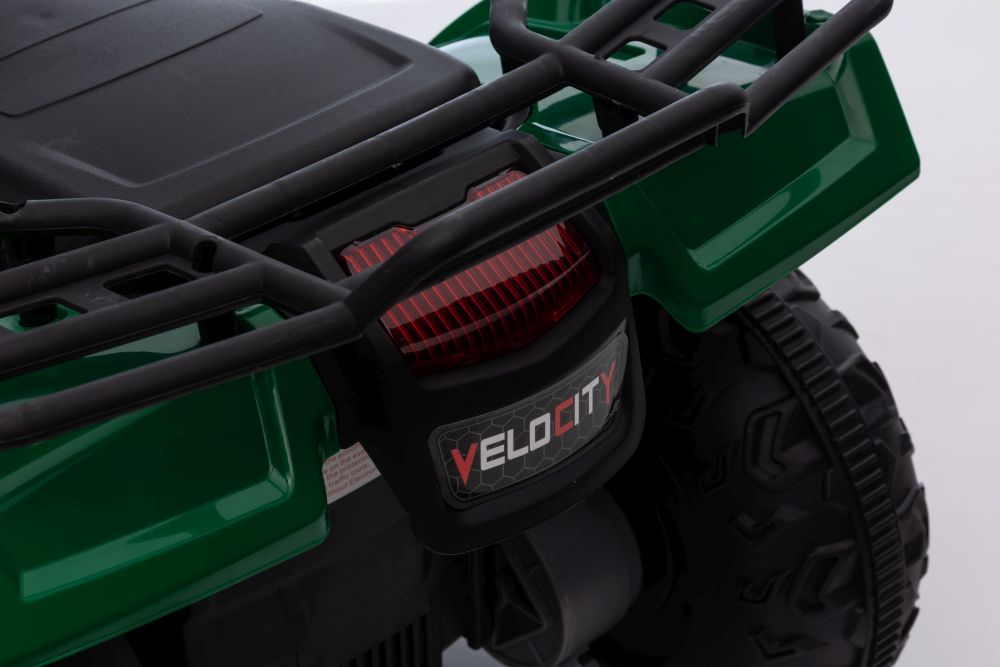 Quad Electric JC915 Verde, Baterie 12V, Roti Plastic, Lumini, Sunete, MP3, USB, 3 ani+ [29]
