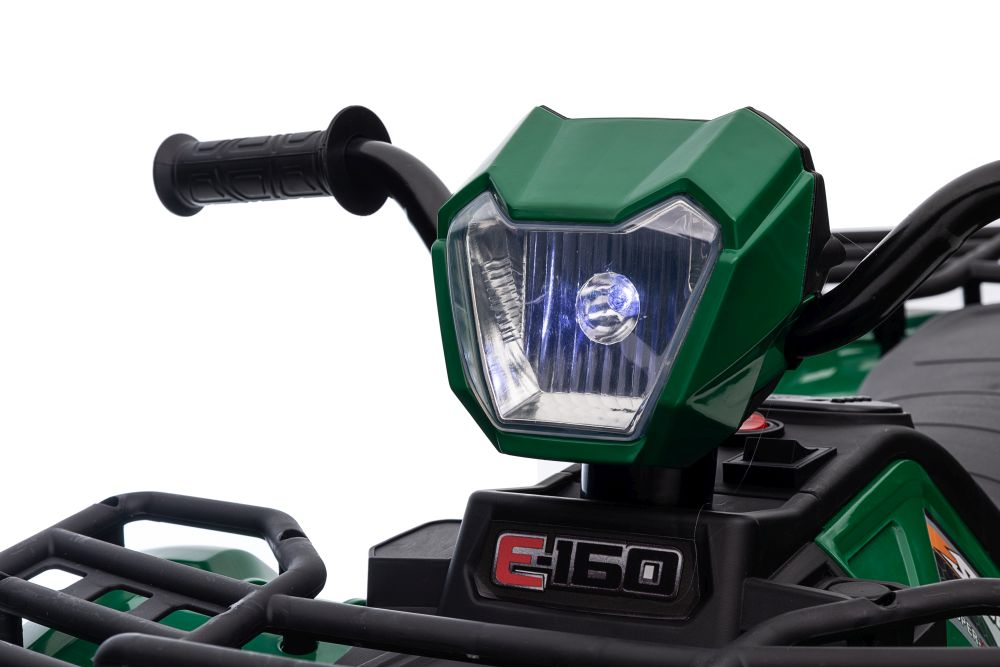 Quad Electric JC915 Verde, Baterie 12V, Roti Plastic, Lumini, Sunete, MP3, USB, 3 ani+ [17]