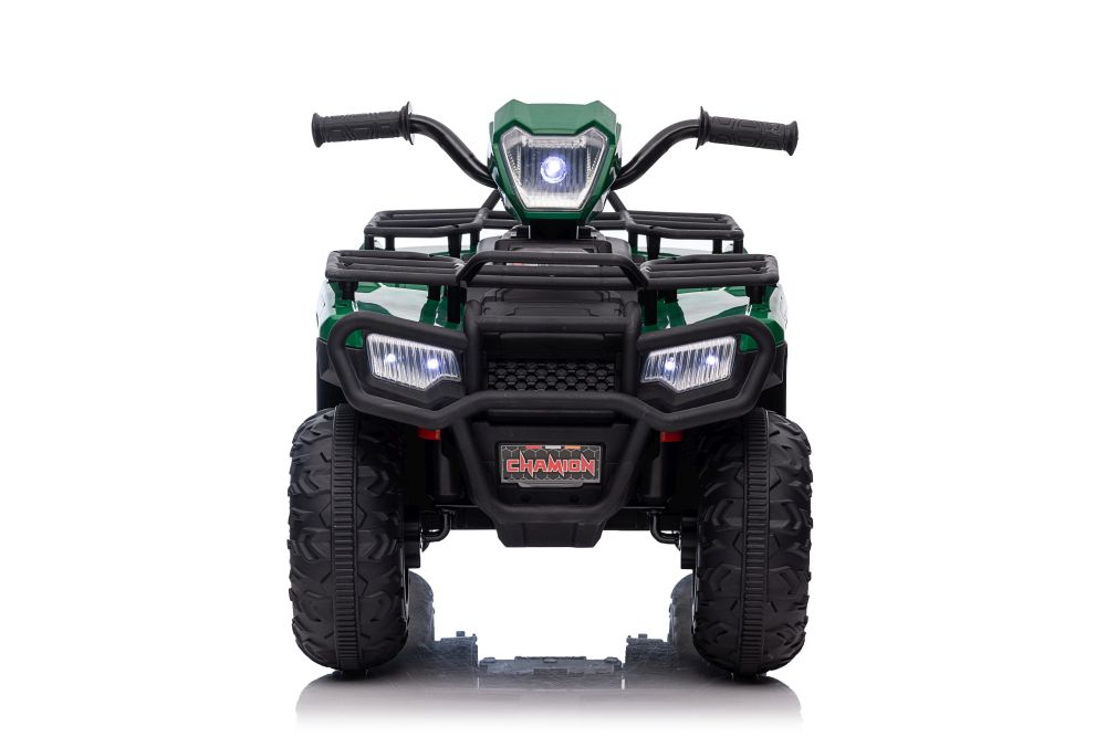 Quad Electric JC915 Verde, Baterie 12V, Roti Plastic, Lumini, Sunete, MP3, USB, 3 ani+ [2]