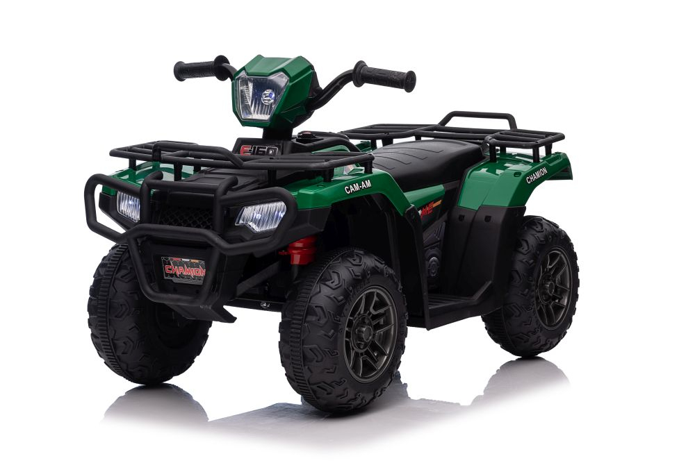 Quad Electric JC915 Verde, Baterie 12V, Roti Plastic, Lumini, Sunete, MP3, USB, 3 ani+ [4]