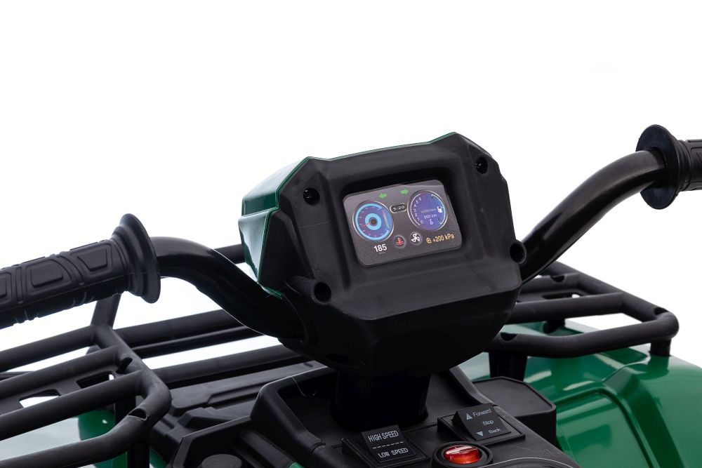 Quad Electric JC915 Verde, Baterie 12V, Roti Plastic, Lumini, Sunete, MP3, USB, 3 ani+ [21]