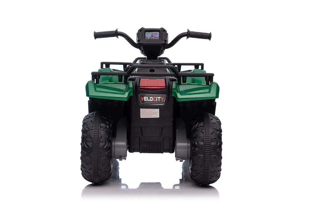 Quad Electric JC915 Verde, Baterie 12V, Roti Plastic, Lumini, Sunete, MP3, USB, 3 ani+ [7]