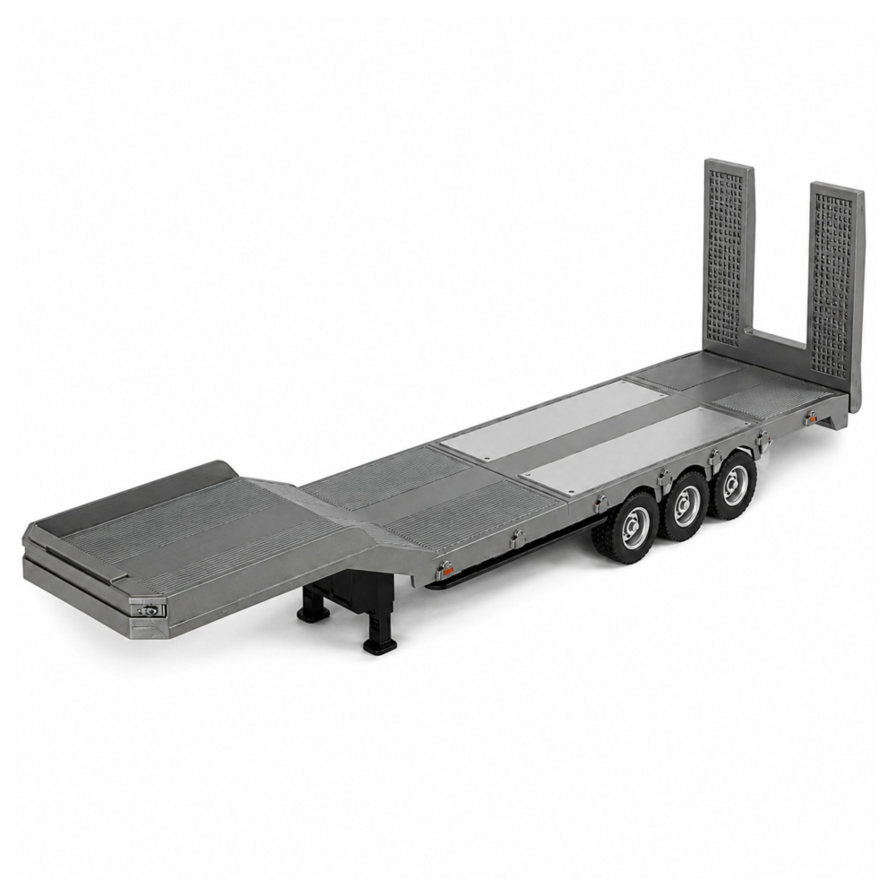 Remorca cu platforma joasa pentru Scania 770S Huina Gri 1:18, 8 ani+ [3]