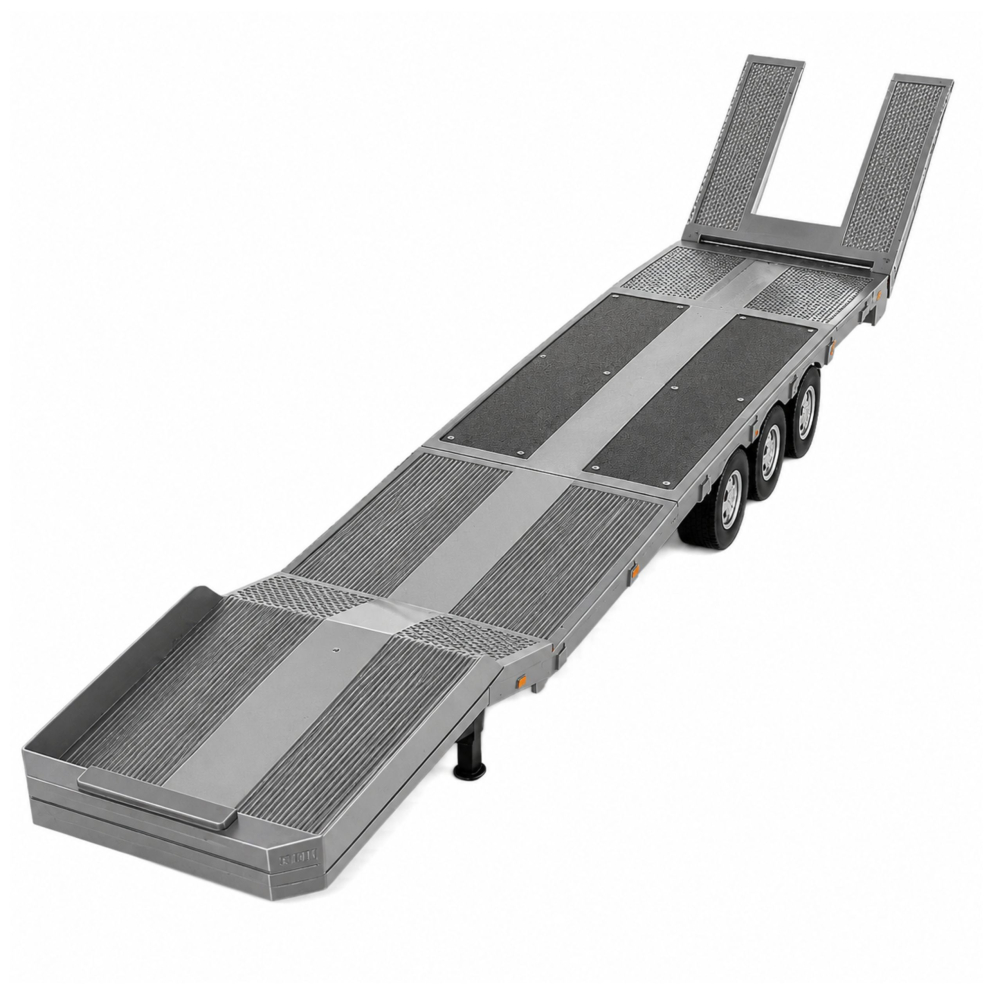 Remorca cu platforma joasa pentru Scania 770S Huina Gri 1:18, 8 ani+ [2]