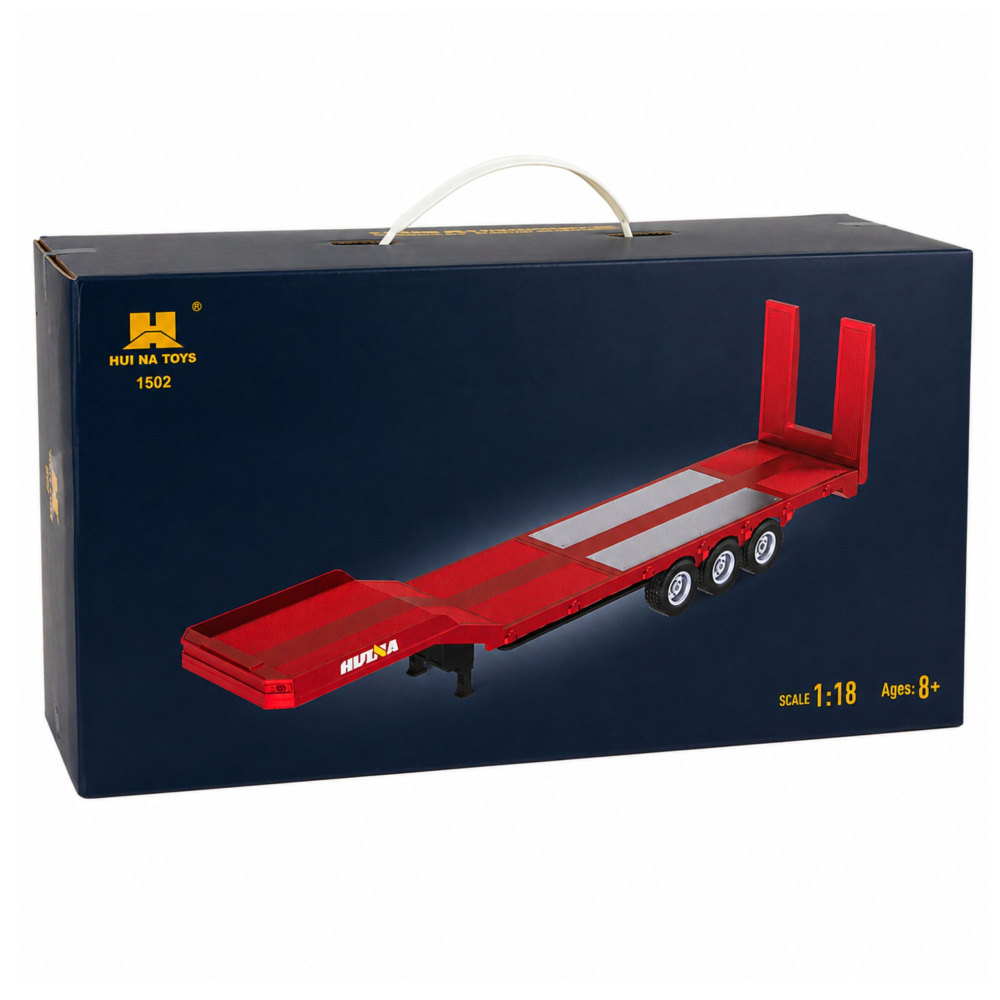 Remorca platforma pentru Scania 770S Huina Rosu 1:18, 8 ani+ [5]