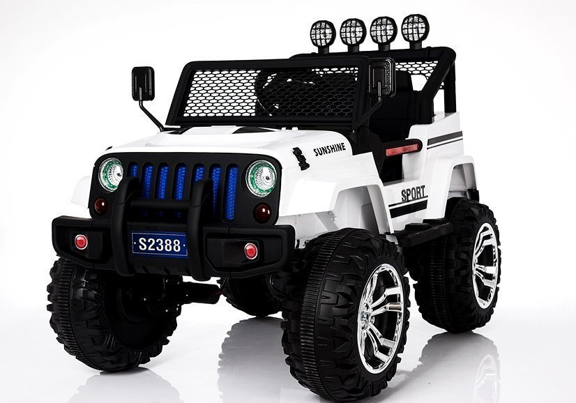 Jeep S2388 White, Mașinuță electrică 4x4, Alb [6]