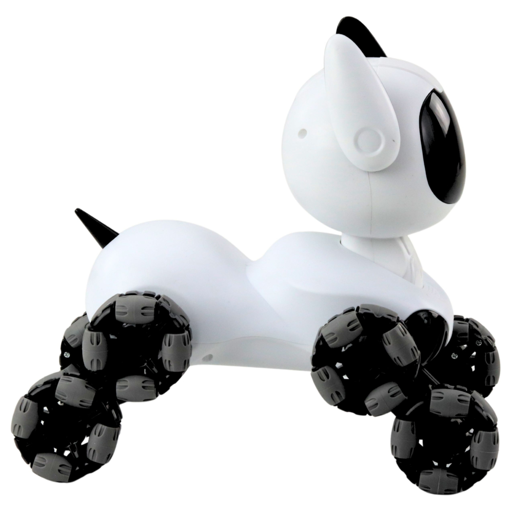 Robot cu telecomanda Caine TOOBY 4WD 360 grade Alb Negru, 8 ani+ [7]