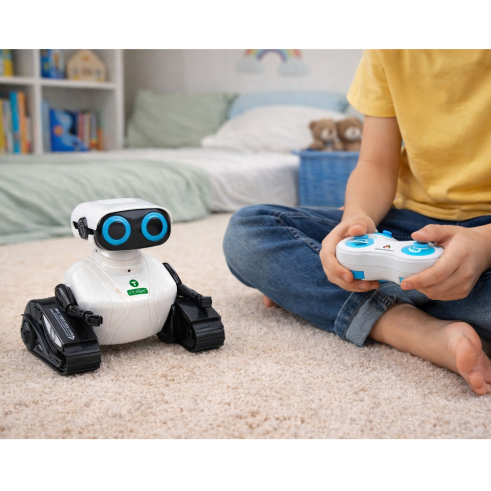 Robot cu telecomanda inteligent pe senile cu muzica si lumini, 6 ani+ [3]