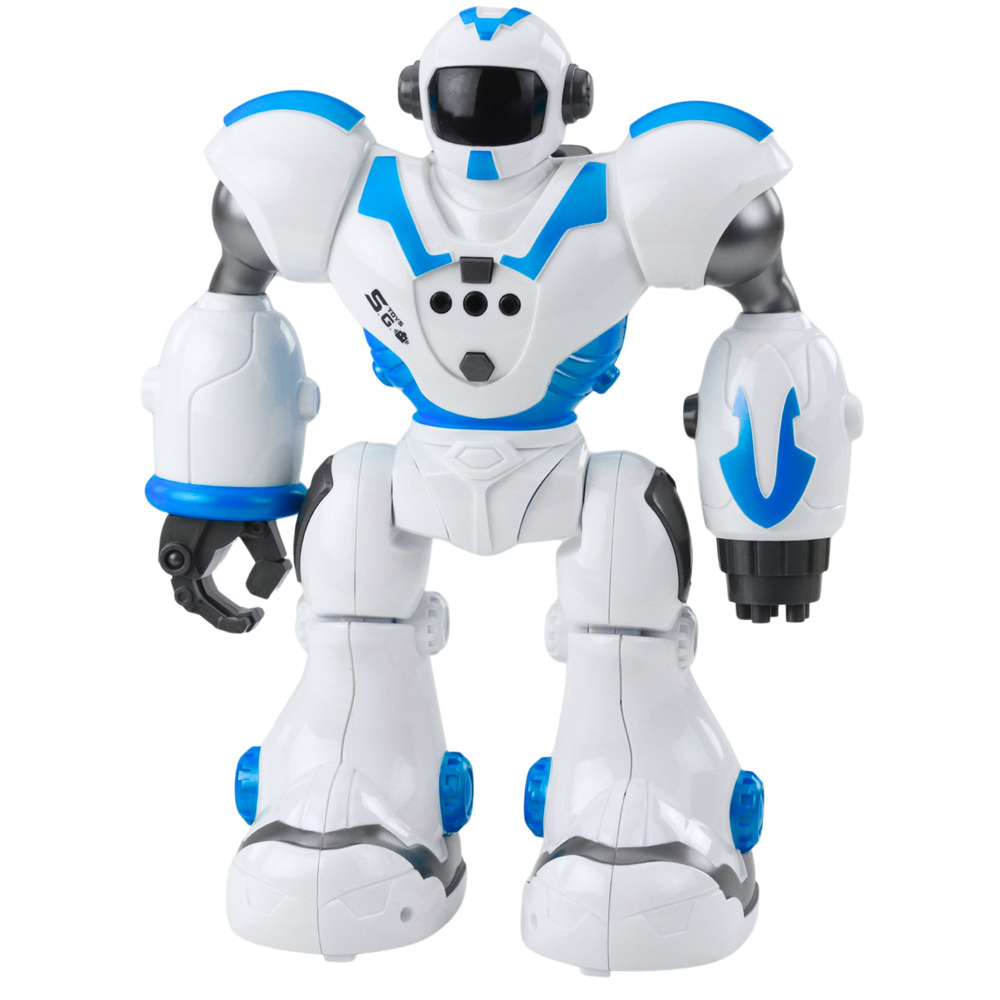 Robot interactiv telecomandat RC 16 functii lumini sunete albastru [6]