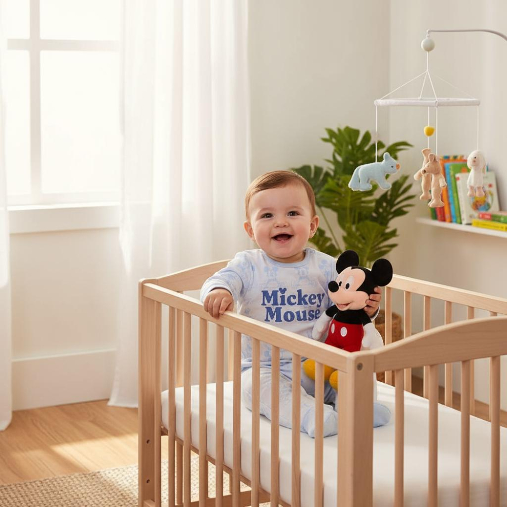 Salopeta Body Mickey Mouse din bumbac [4]