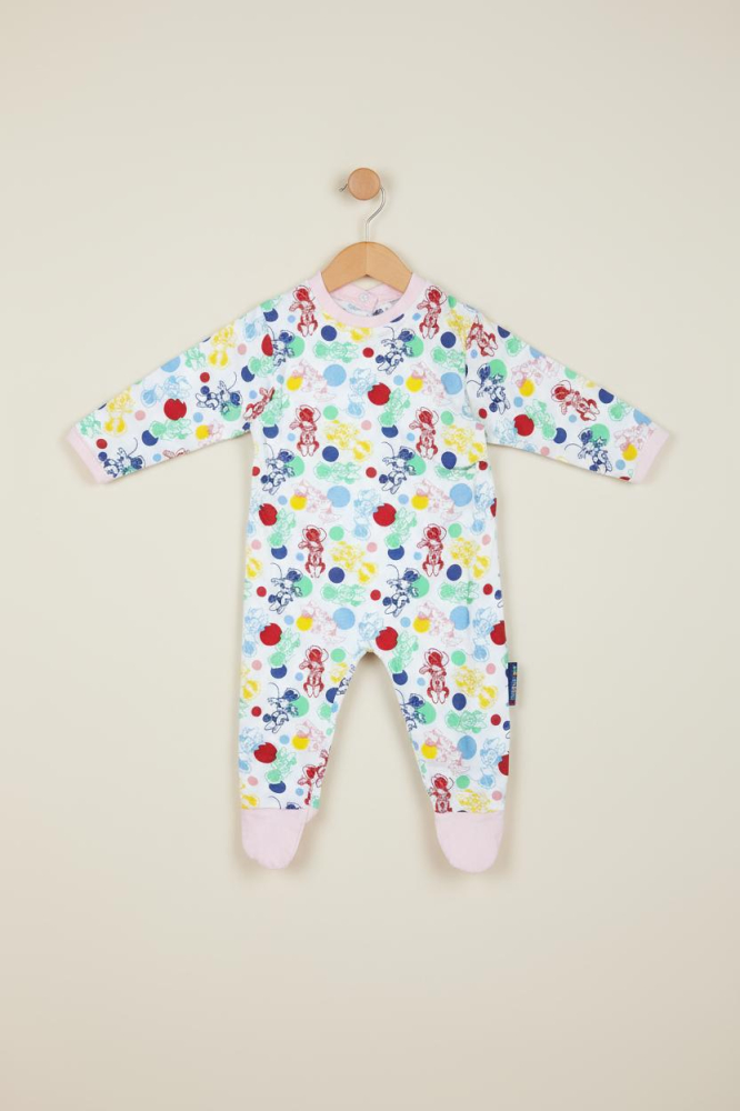 Salopeta Body Minnie Mouse din bumbac MULTICOLOR [4]