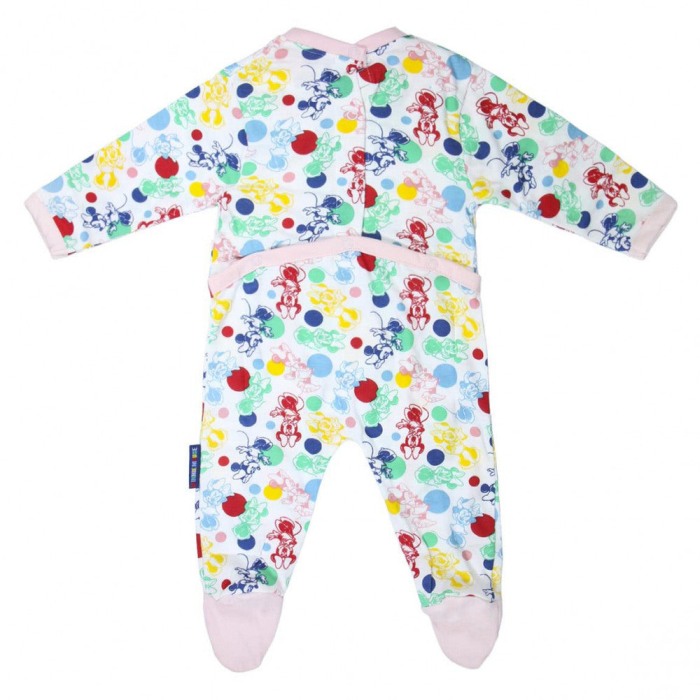 Salopeta Body Minnie Mouse din bumbac Multicolor [2]