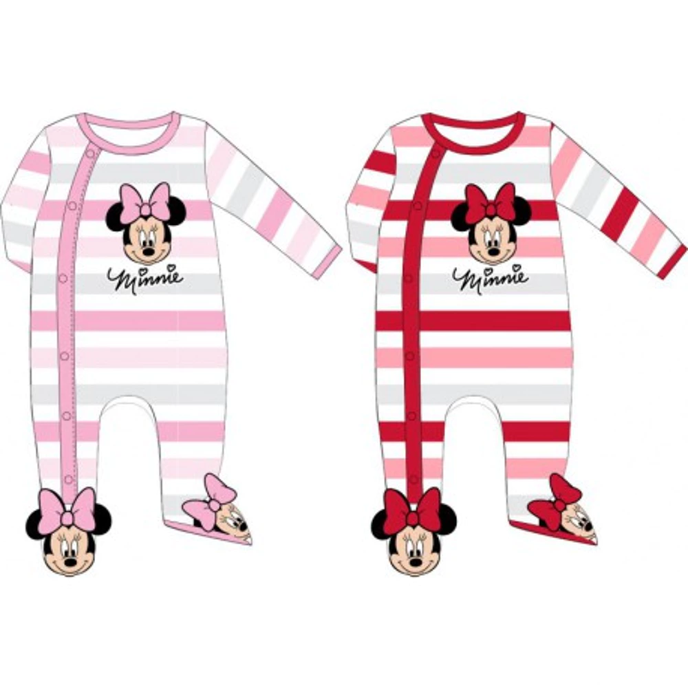 Salopeta Happy Minnie din bumbac pentru fetite [1]