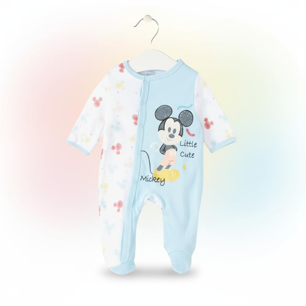 Salopetă Mickey Mouse bebeluși bumbac cu botoșei – Disney [3]