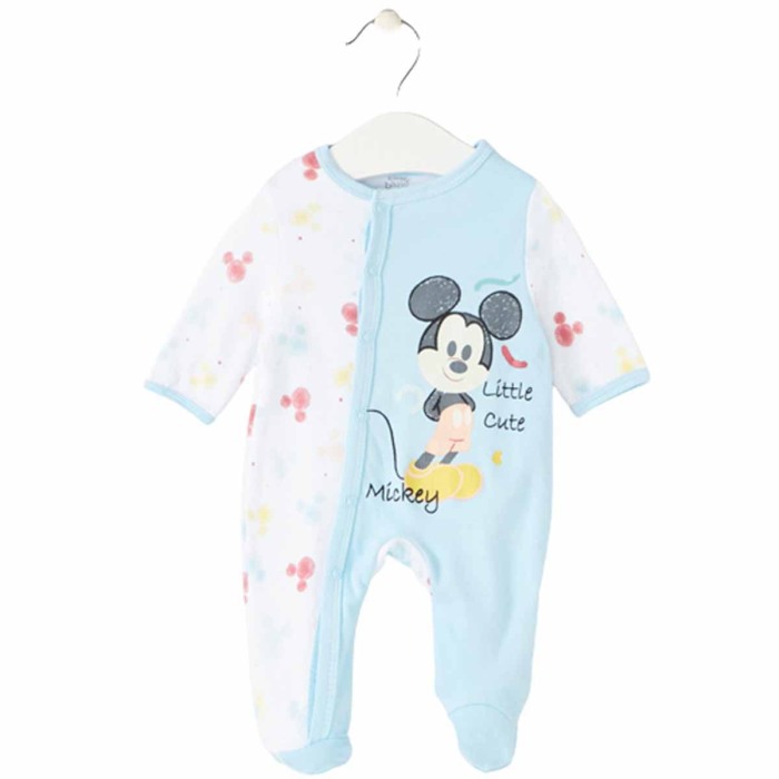 Salopetă Mickey Mouse bebeluși bumbac cu botoșei – Disney [2]
