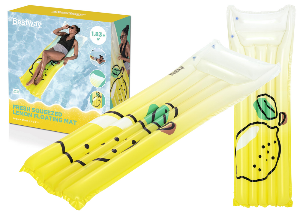 Saltea gonflabilă apă lămâie – Bestway 183x69 cm, 100 kg [8]