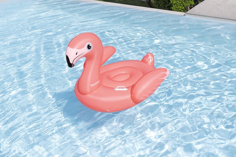 Saltea gonflabila copii flamingo roz 138x107 cm Bestway 41525 [2]