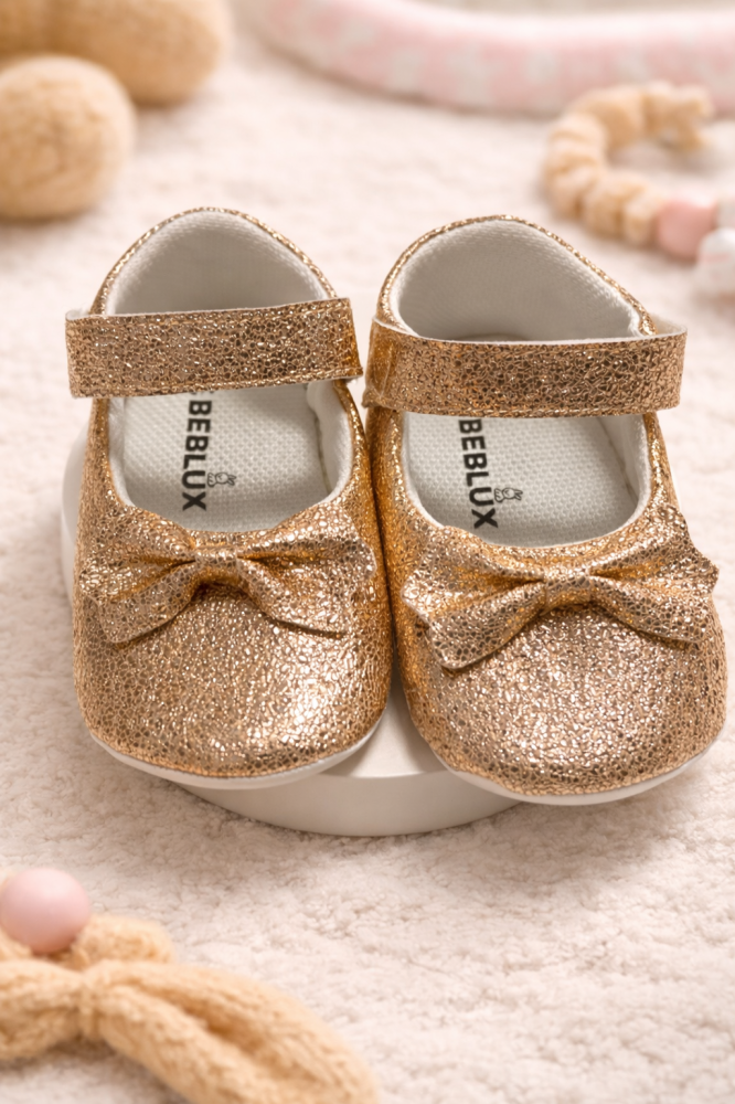 Sandale fetite BEBLUX auriu glitter funda [2]