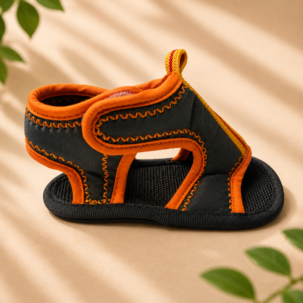 Sandalute bebe Funny Baby usoare si flexibile portcocaliu 4-18 luni [2]