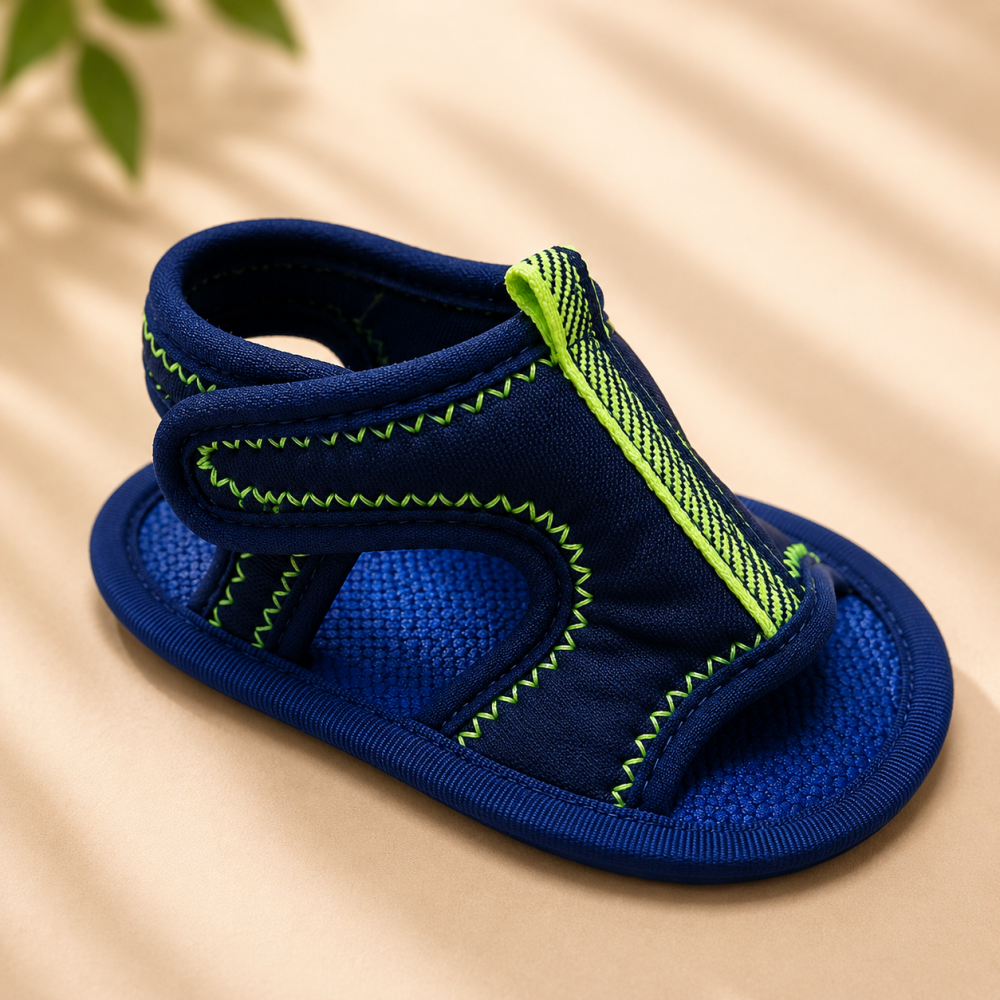 Sandalute bebe Funny Baby usoare si flexibile bleumarin 4-18 luni [3]