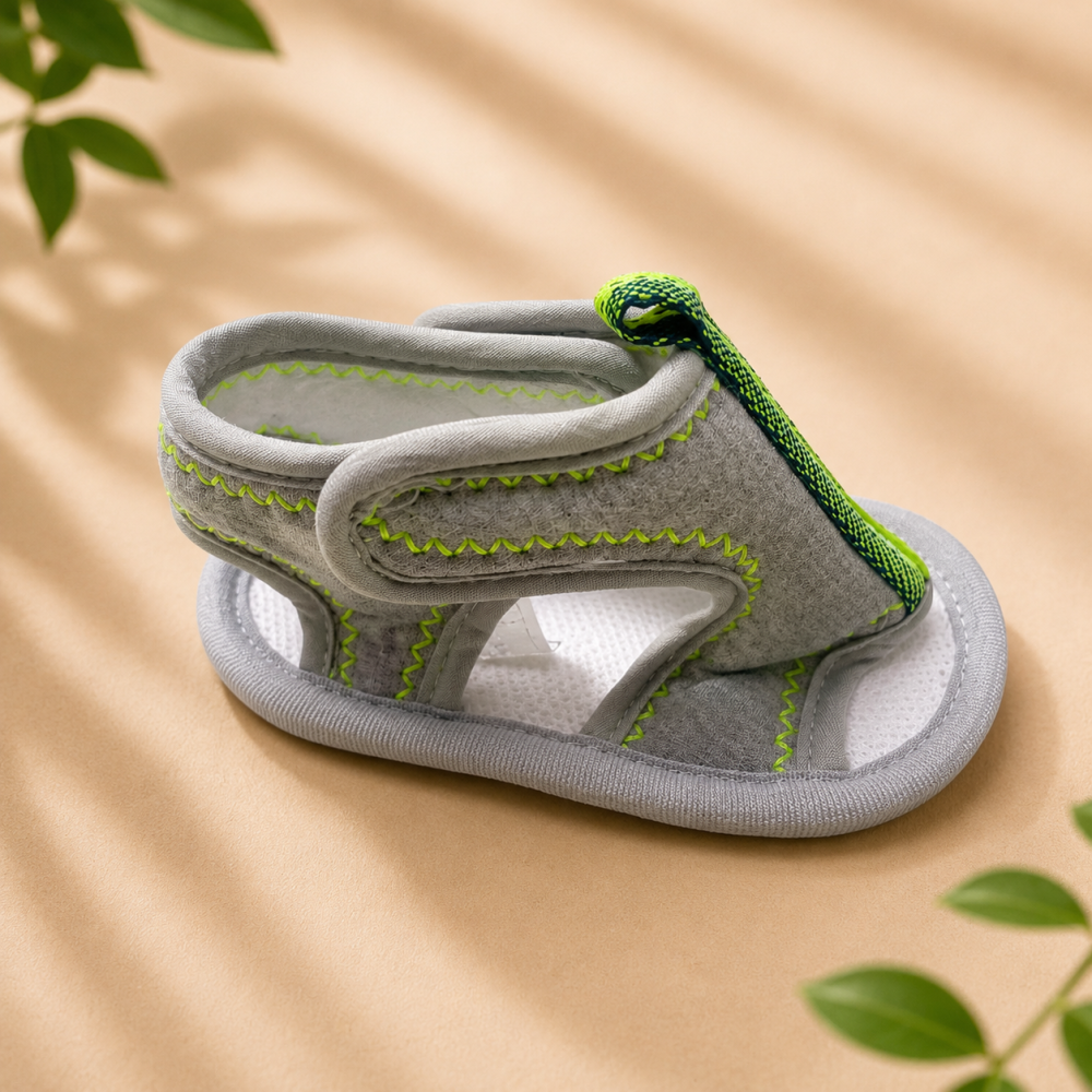 Sandalute bebe Funny Baby usoare si flexibile gri 4-18 luni [2]