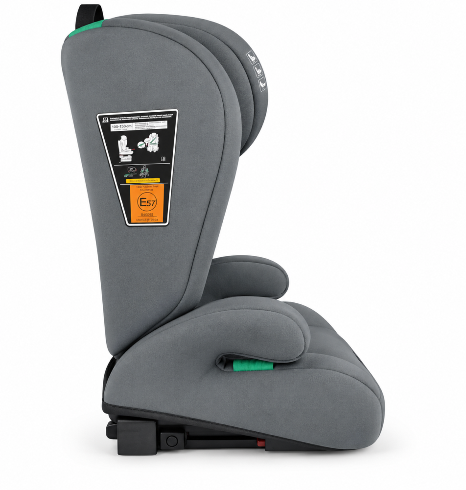 Scaun auto i-Size MDK OG303B, 100-150 cm, ISOFIX, tetiera reglabila, centura auto 3 puncte, R129/04, Gri [4]